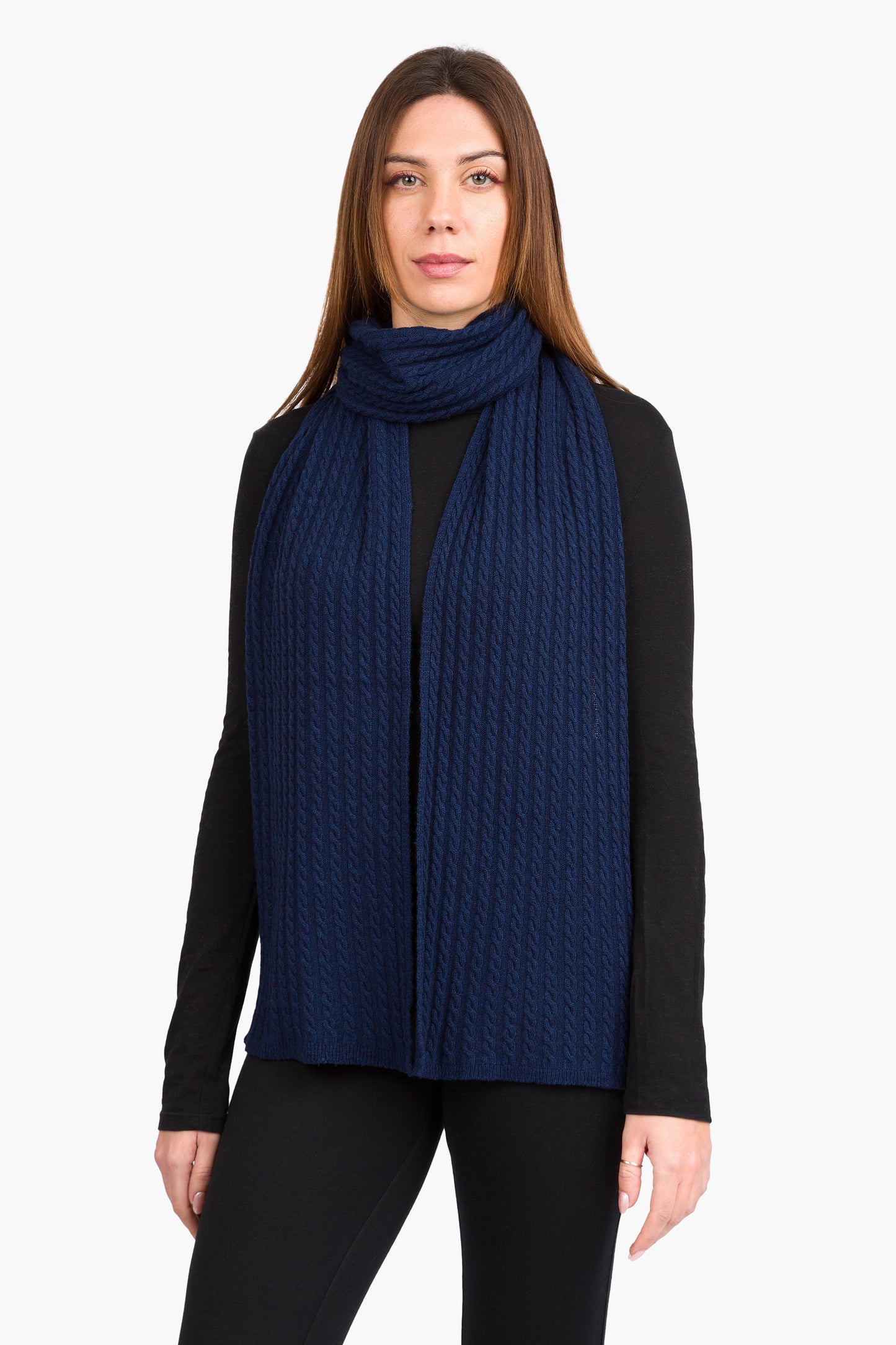 Roxane - Sciarpa a treccine in misto cashmere