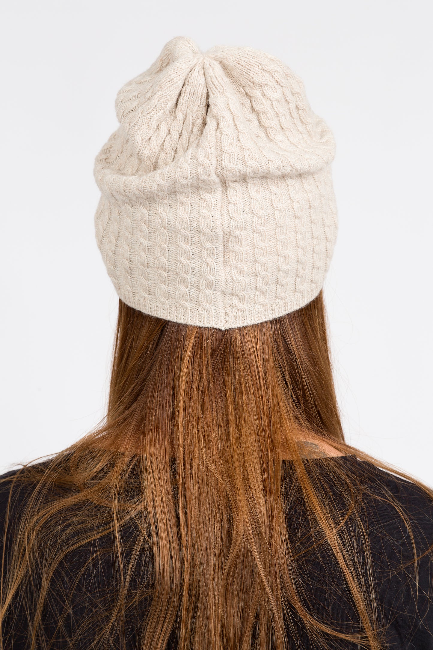 Roxane - Cappello a treccine in misto cashmere