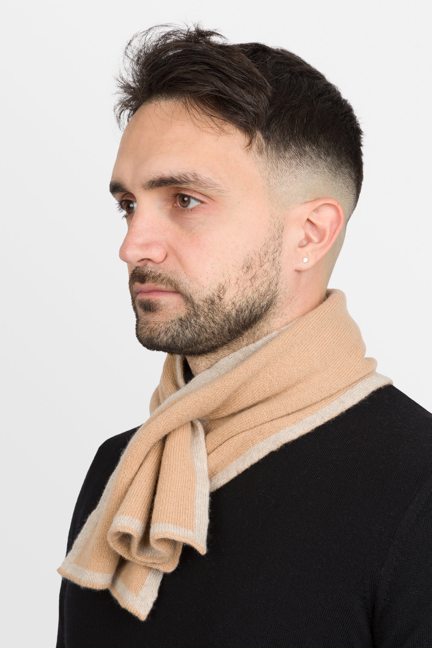 Duetto - Sciarpino double face in puro cashmere