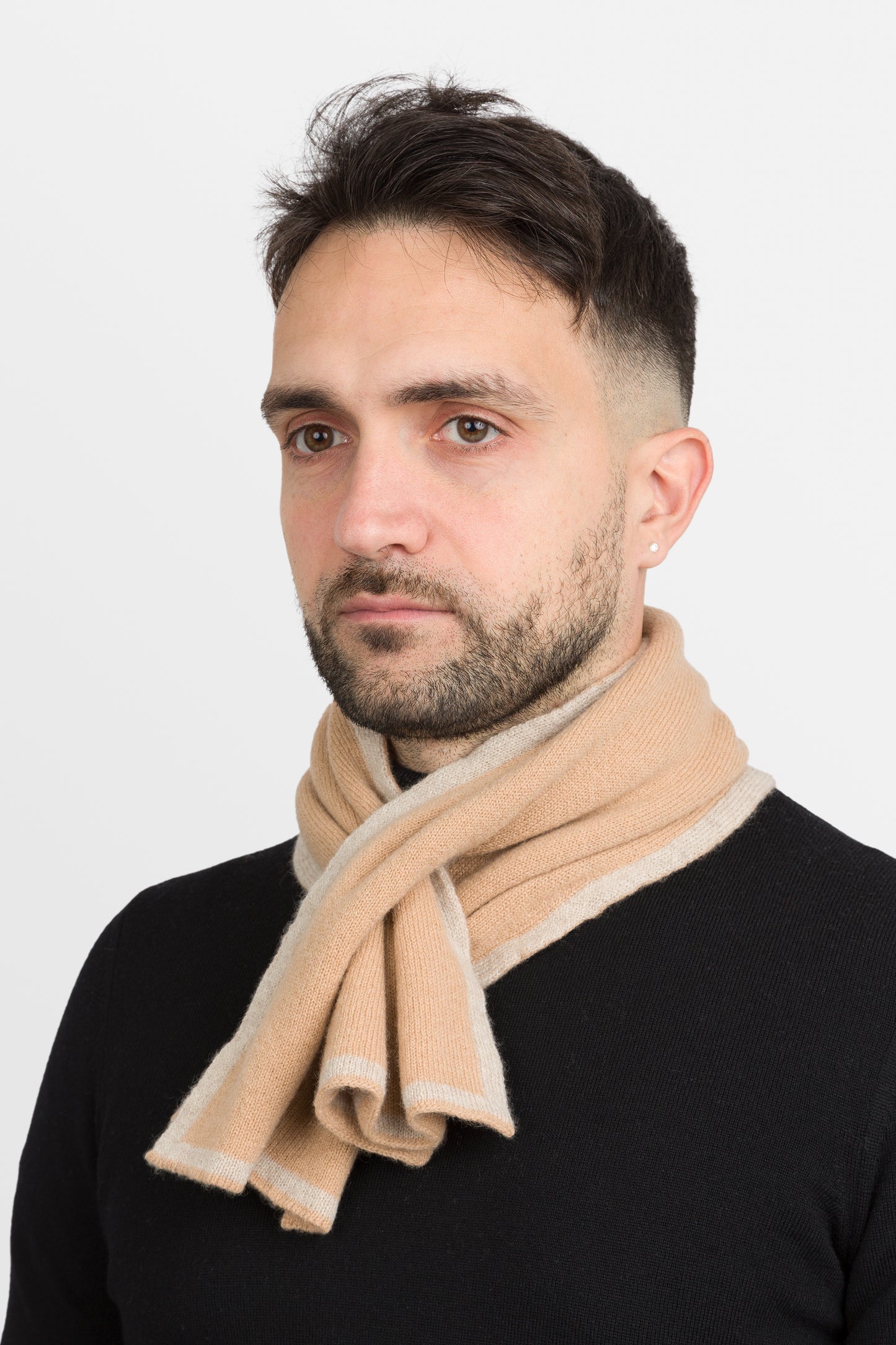 Duetto - Sciarpino double face in puro cashmere