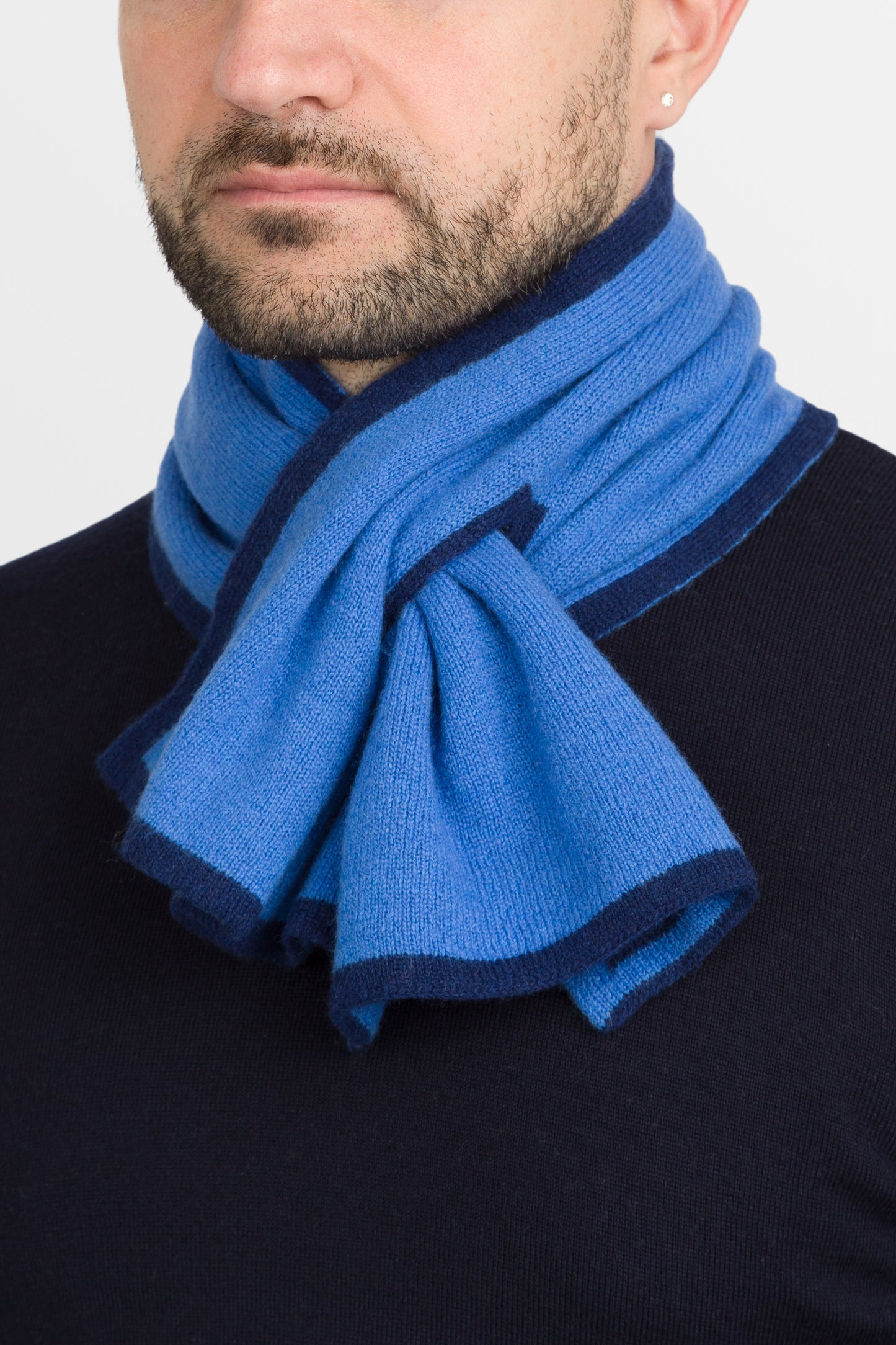 Duetto - Sciarpino double face in puro cashmere