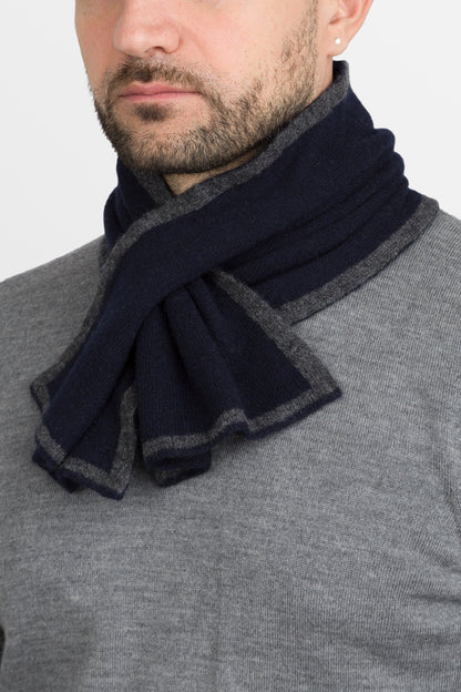 Duetto - Sciarpino double face in puro cashmere