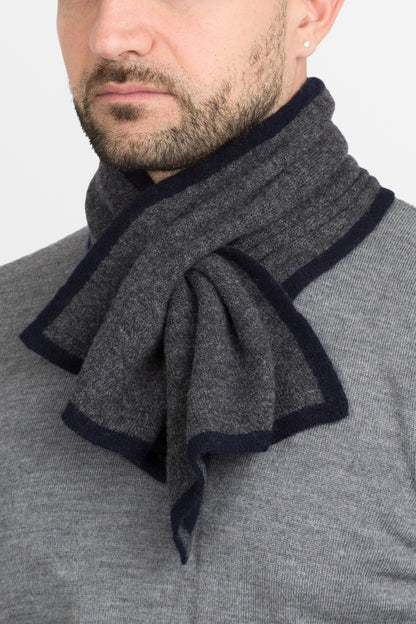 Duetto - Sciarpino double face in puro cashmere
