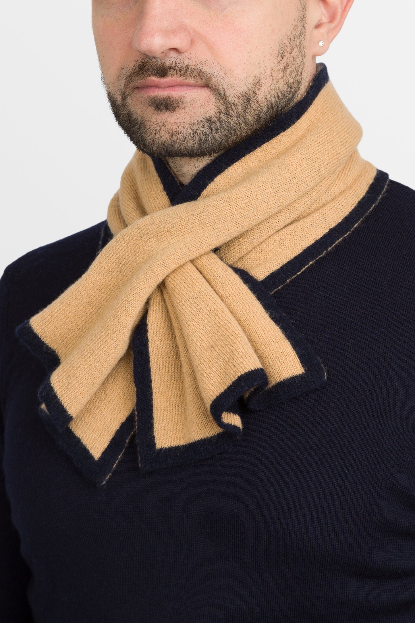 Duetto - Sciarpino double face in puro cashmere
