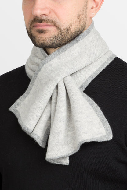 Duetto - Sciarpino double face in puro cashmere