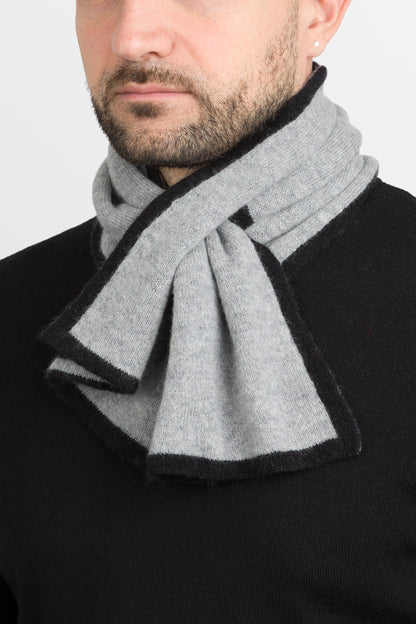Duetto - Sciarpino double face in puro cashmere