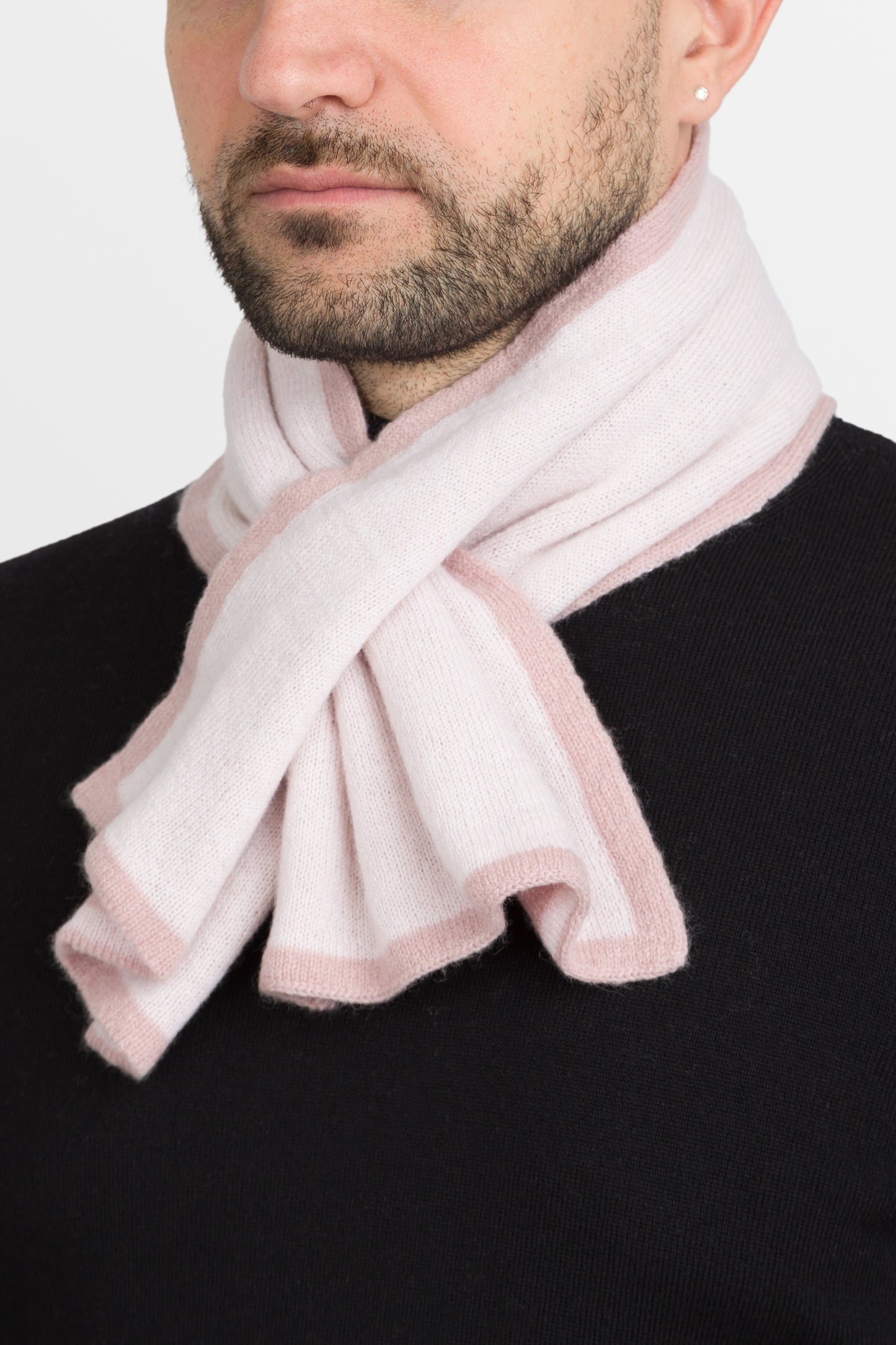 Duetto - Sciarpino double face in puro cashmere