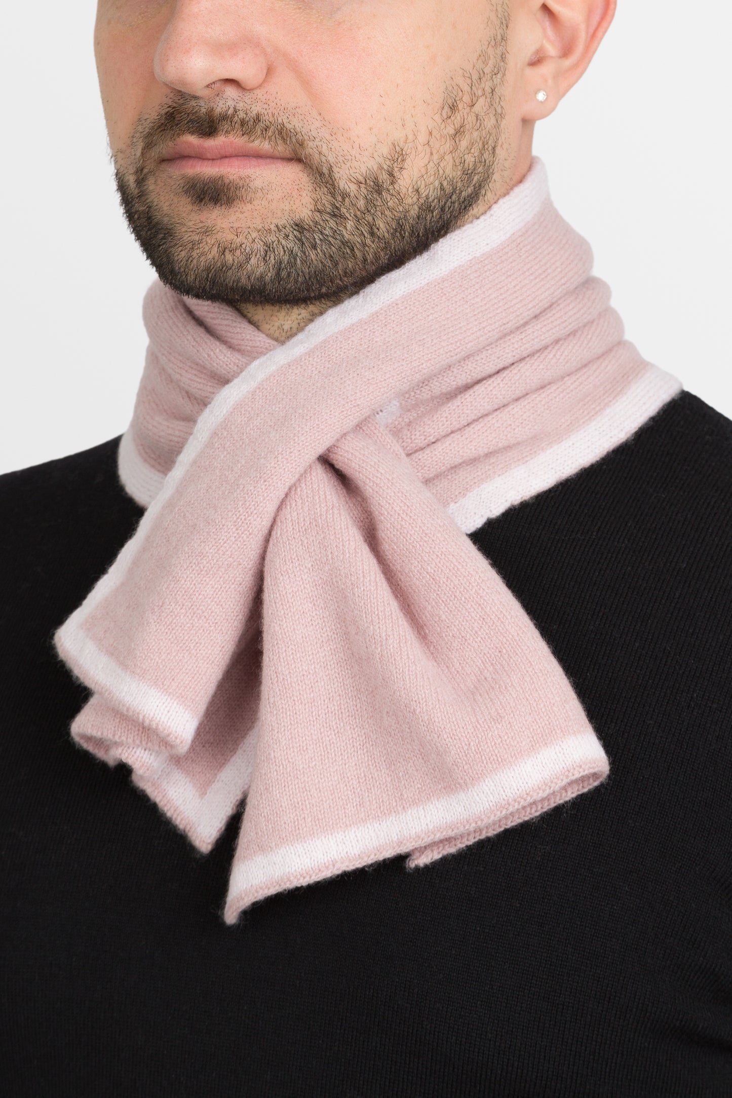 Duetto - Sciarpino double face in puro cashmere