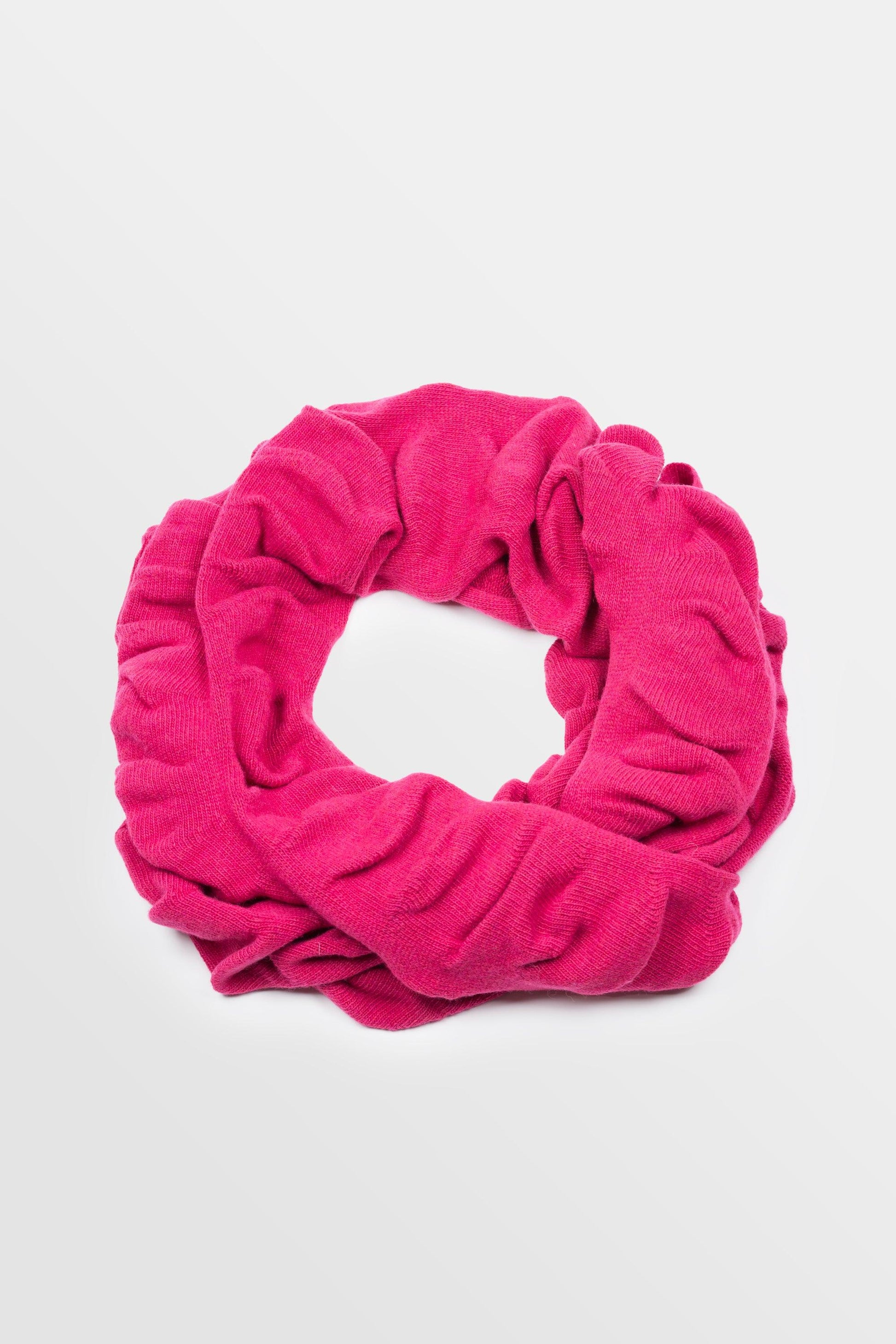 still life sciarpa effetto goffrato in misto cashmere da donna di colore fuxia