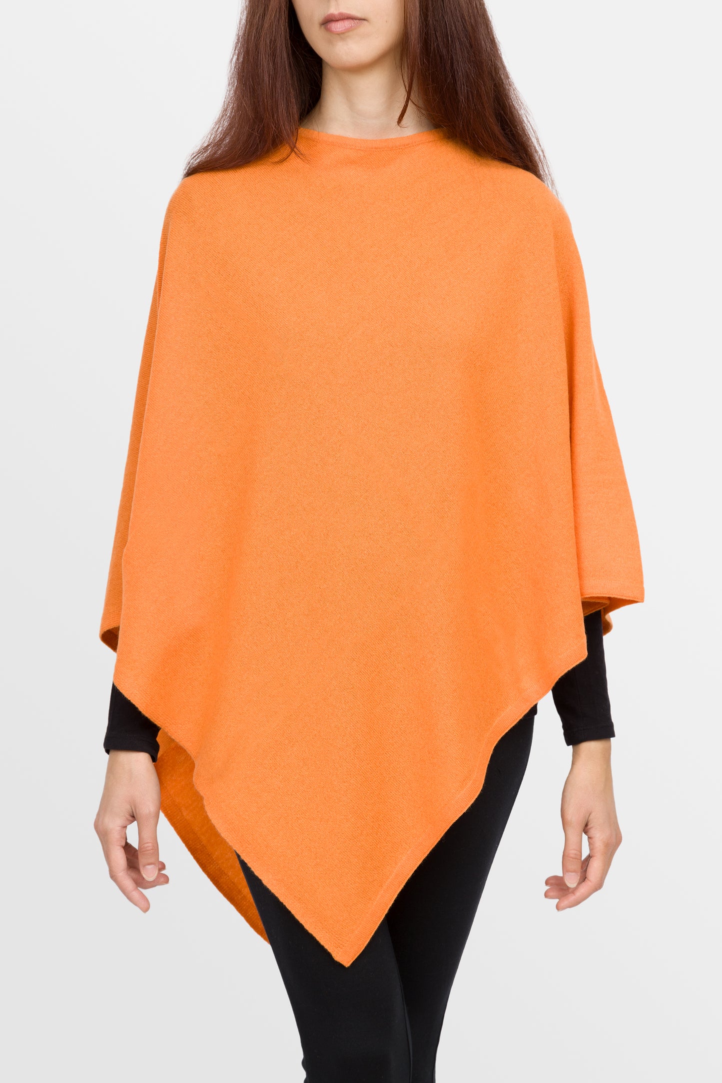 Lovely - Poncho classico quadrato in puro cashmere