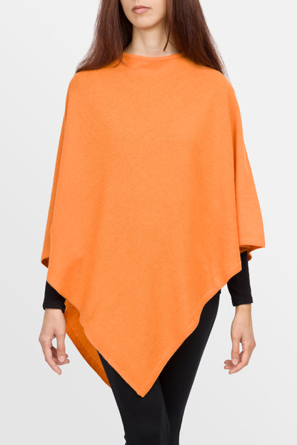 Lovely - Poncho classico quadrato in puro cashmere