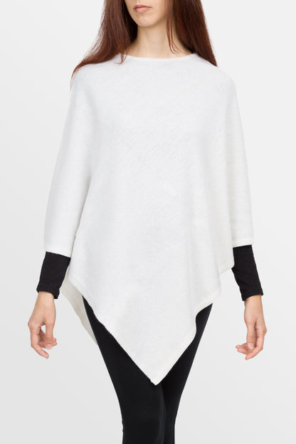 Lovely - Poncho classico quadrato in puro cashmere