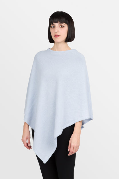 Lovely - Poncho classico quadrato in puro cashmere