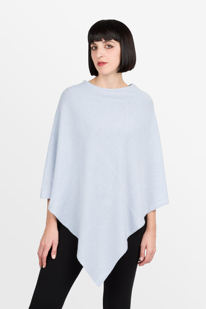 Lovely - Poncho classico quadrato in puro cashmere