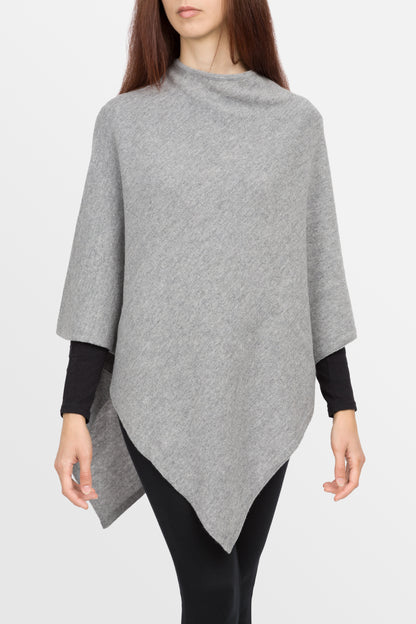 Lovely - Poncho classico quadrato in puro cashmere