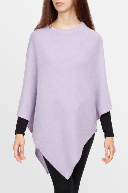 Lovely - Poncho classico quadrato in puro cashmere
