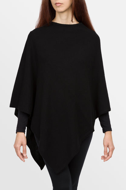 Lovely - Poncho classico quadrato in puro cashmere
