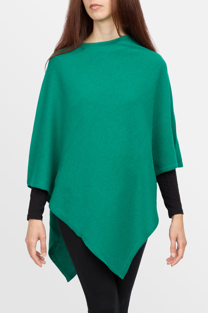 Lovely - Poncho classico quadrato in puro cashmere