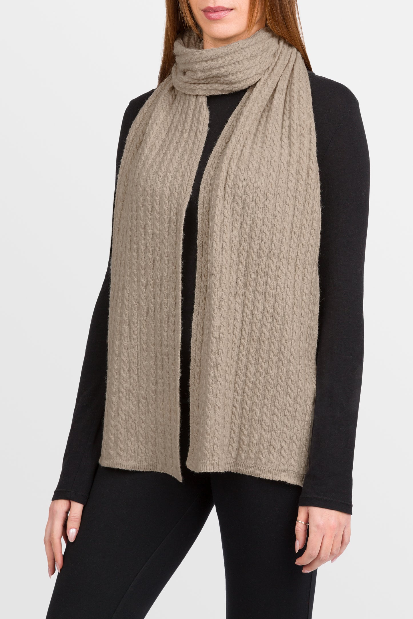 Roxane - Cashmere Blend Cable Scarf