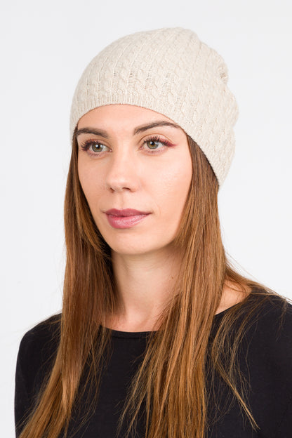 Roxane - Cappello a treccine in misto cashmere